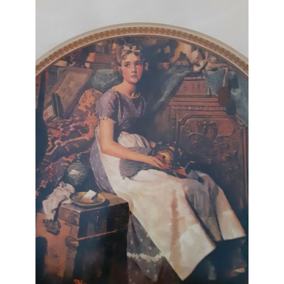 "REDISCOVERED WOMEN", DREAMING IN THE ATTIC BY NORMAN ROCKWELL Plate No. 10373 G - Picture 2 of 3